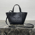 CELINE MINI CABAS ANA脧S CUIR TRIOMPHE 21 IN BLACK GRAINED CALFSKIN