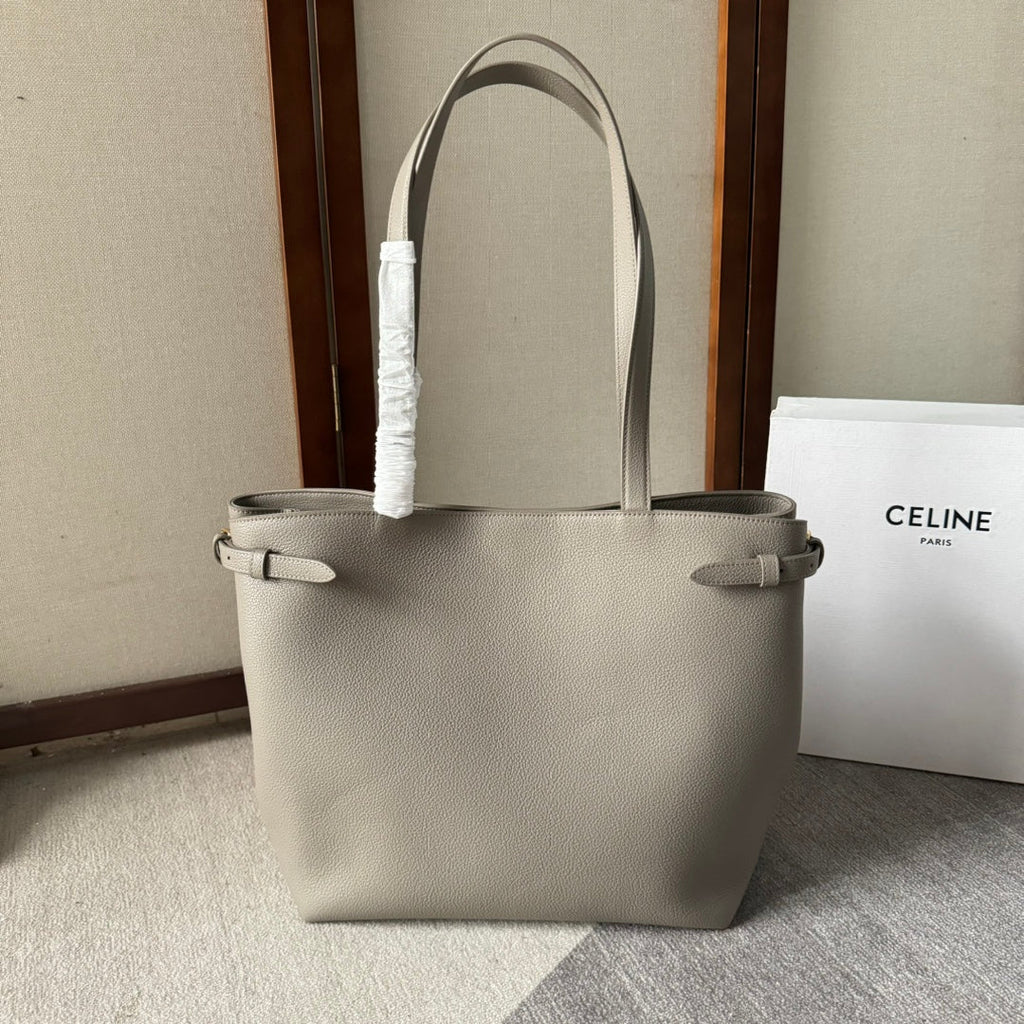 CELINE MEDIUM CABAS ANA脧S CUIR TRIOMPHE 54 IN NOMAD GRAINED CALFSKIN
